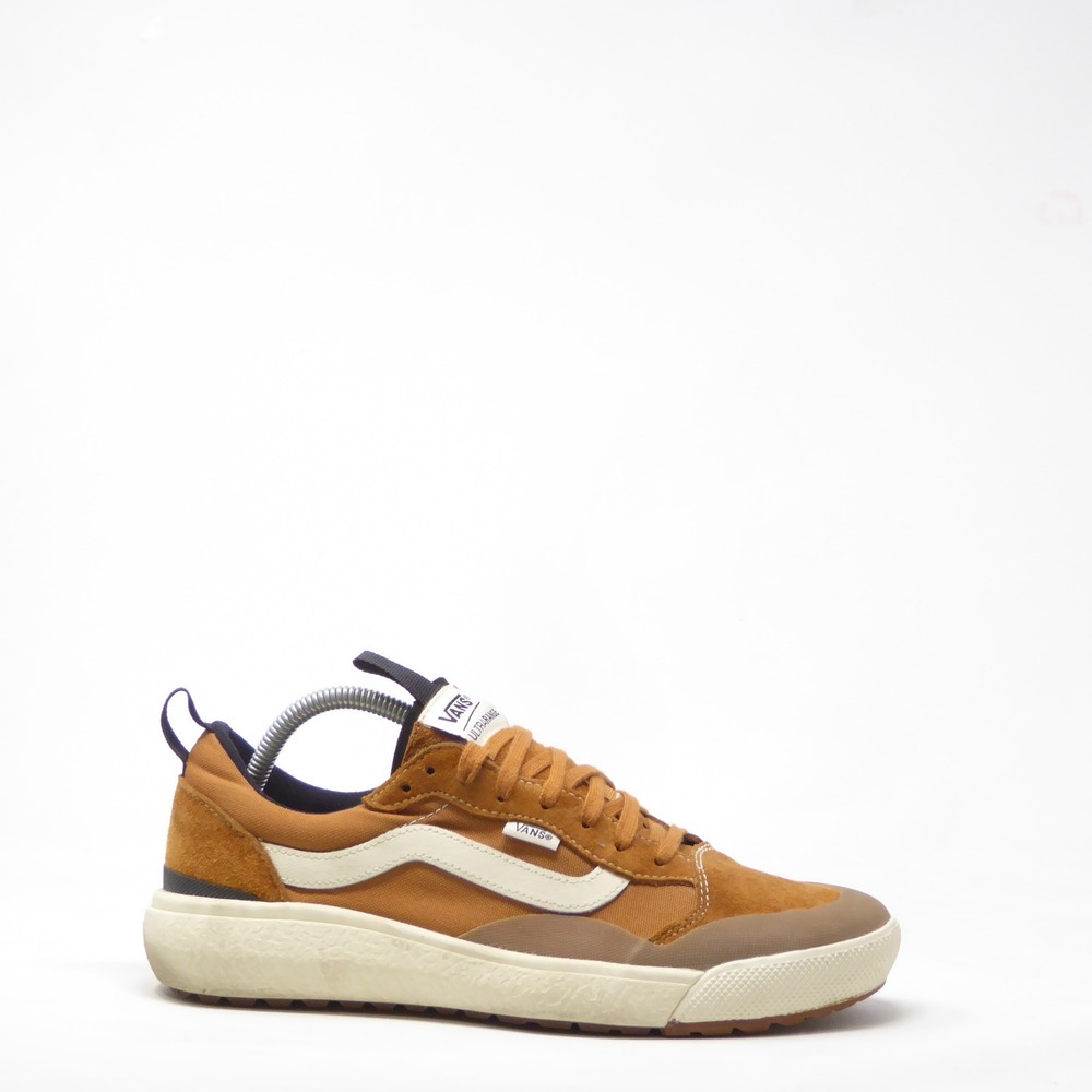Vans Mens UltraRange EXO SE Sneakers Pumpkin Spice Brown Suede Canvas Size 8.5